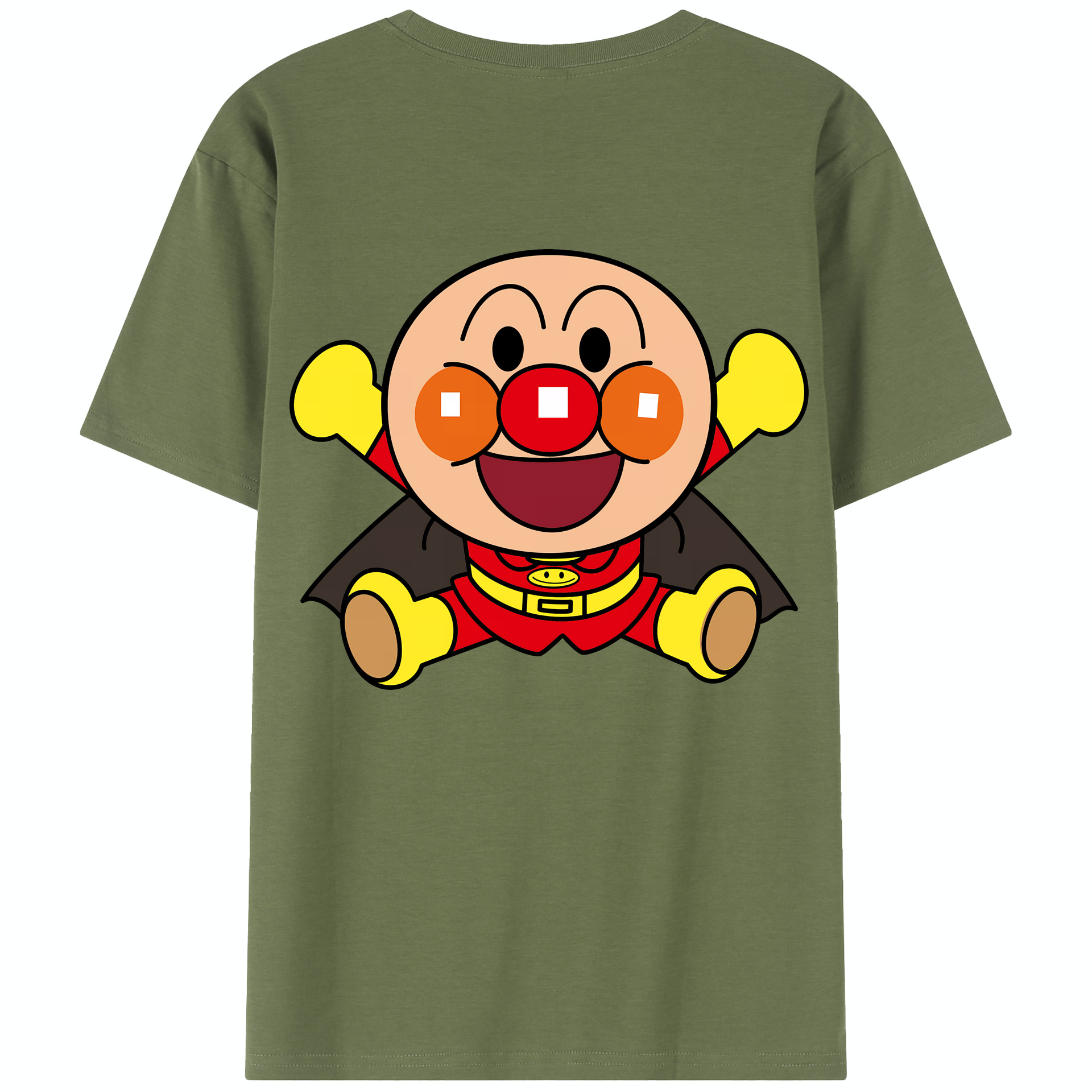 （画像用） アンパンマン Anpanman 綿100％半袖Tシャツ（背面プリント）